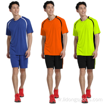 Équipe de football uniforme Men Blank Soccer Jerseys